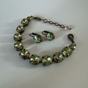 Rare Genuine Sabika bracelet & earrings